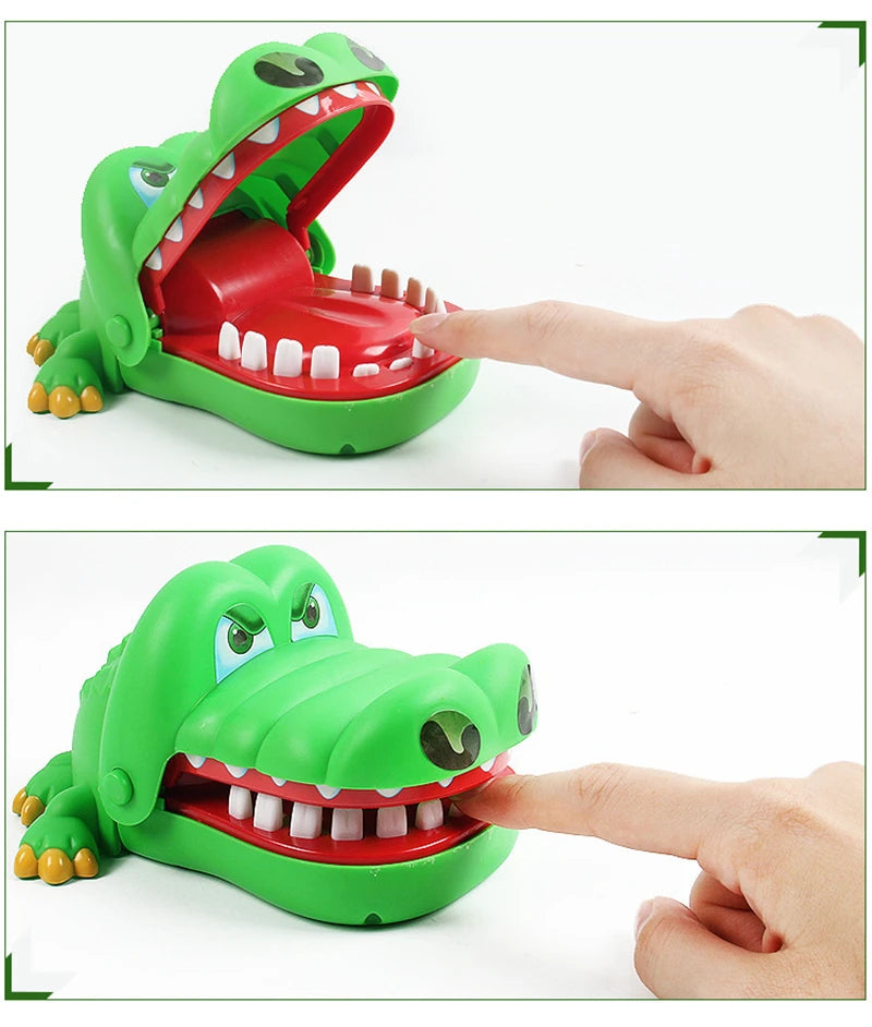 Brinquedos de dentes de crocodilo Jacaré mordendo dedo Jogos de dentista Piadas Jogo de sorte Brincadeiras Brinquedos infantis Festa de Natal engraçada Jogos em família