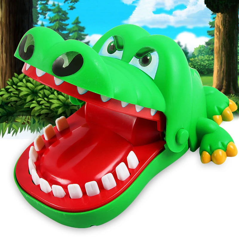 Brinquedos de dentes de crocodilo Jacaré mordendo dedo Jogos de dentista Piadas Jogo de sorte Brincadeiras Brinquedos infantis Festa de Natal engraçada Jogos em família