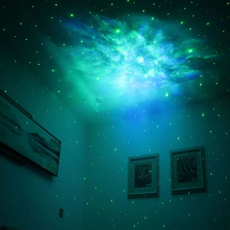 Nova Luminária Projetora de Luz Espacial - Estrelas e Galáxia, LED, Luz Noturna, Iluminação Ambiente para Quarto, Decoração, Festa, Presente