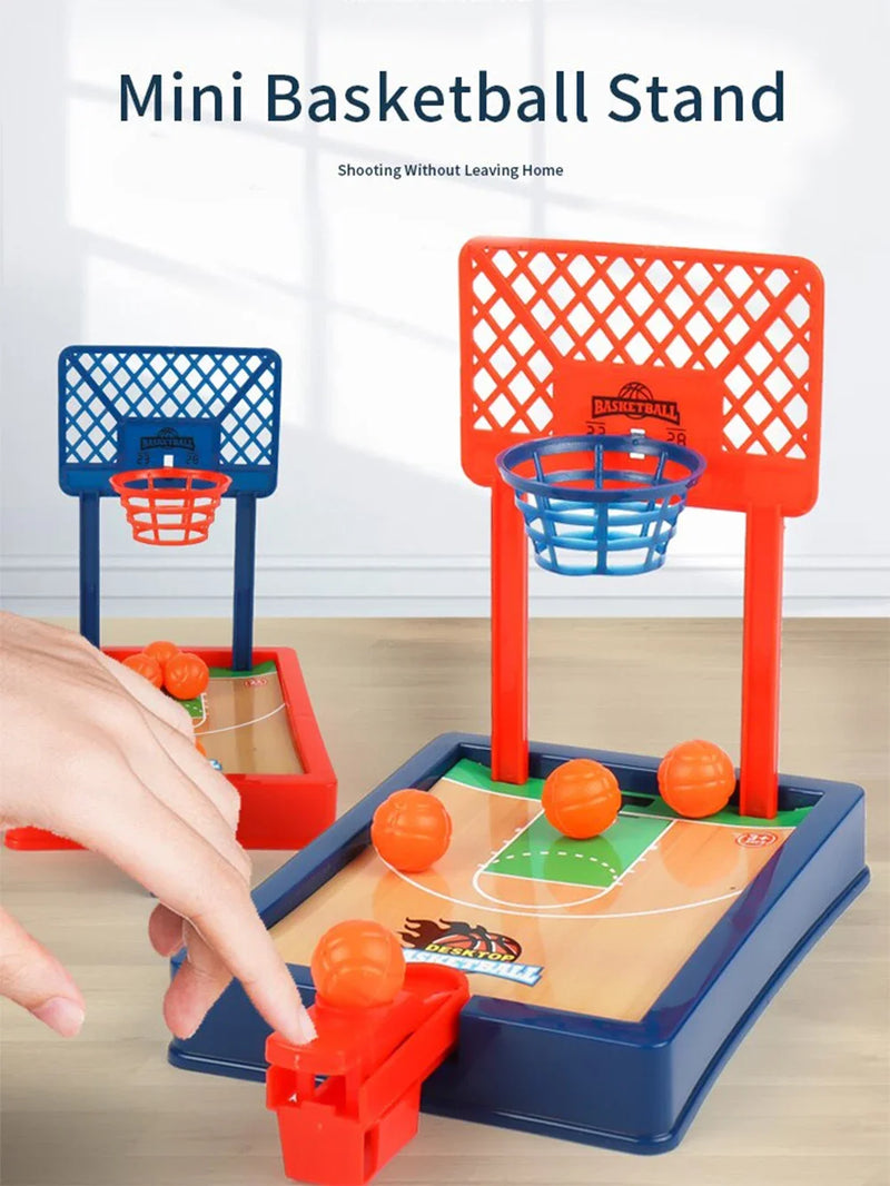 Mini máquina de basquete de mesa portátil de viagem ou conjunto de jogos de escritório, adequado para uso interno ou externo. Brinquedos divertidos Presentes de Natal