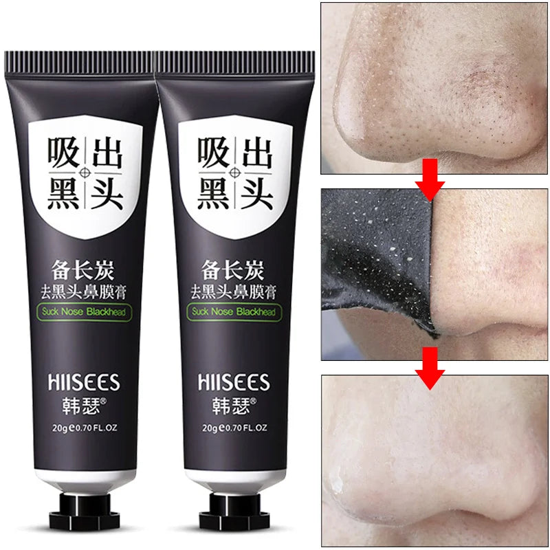 Máscara Removedor de Cravo Facial Psiquiatra Poros Acne Creme de Remoção de Cabeça Preta Limpeza do Nariz Preto Peel Off Máscaras Gel Cuidados com a Pele 20g