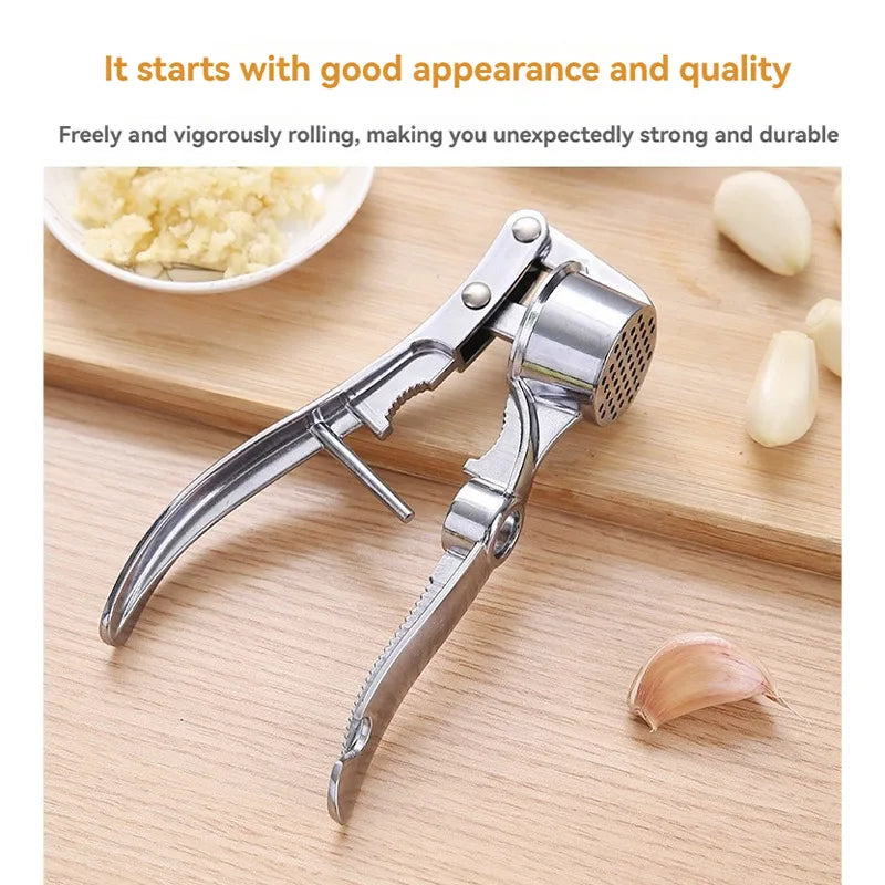 Garlic Press Kitchen Stainless Steel Garlic Smasher Crusher Mincer Manual Press Grinding Tool Kitchen Accessories