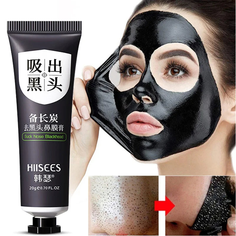 Máscara Removedor de Cravo Facial Psiquiatra Poros Acne Creme de Remoção de Cabeça Preta Limpeza do Nariz Preto Peel Off Máscaras Gel Cuidados com a Pele 20g