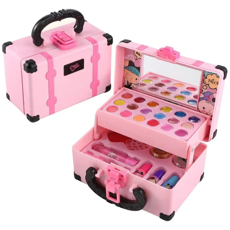 Crianças Maquiagem Cosméticos Fingir Jogar Caixa Princesa Maquiagem Menina Brinquedo Play Set Batom Sombra de Olho Segurança Não Tóxico Kit Brinquedo Kid