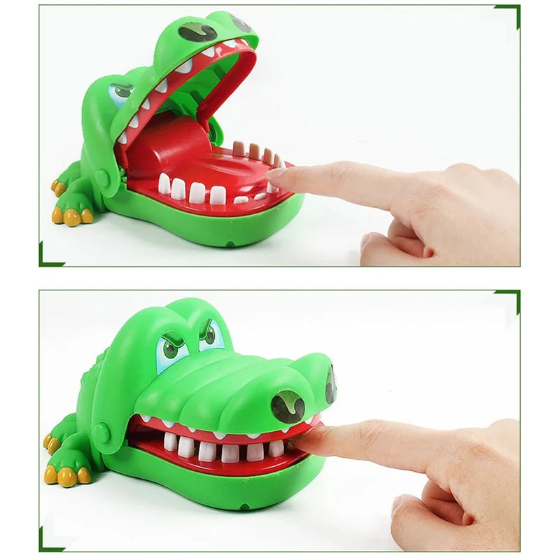 Brinquedos de dentes de crocodilo Jacaré mordendo dedo Jogos de dentista Piadas Jogo de sorte Brincadeiras Brinquedos infantis Festa de Natal engraçada Jogos em família