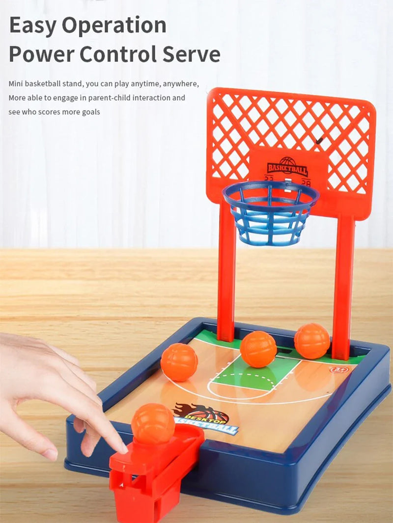 Mini máquina de basquete de mesa portátil de viagem ou conjunto de jogos de escritório, adequado para uso interno ou externo. Brinquedos divertidos Presentes de Natal