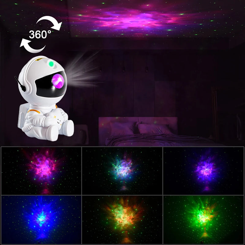 Nova Luminária Projetora de Luz Espacial - Estrelas e Galáxia, LED, Luz Noturna, Iluminação Ambiente para Quarto, Decoração, Festa, Presente