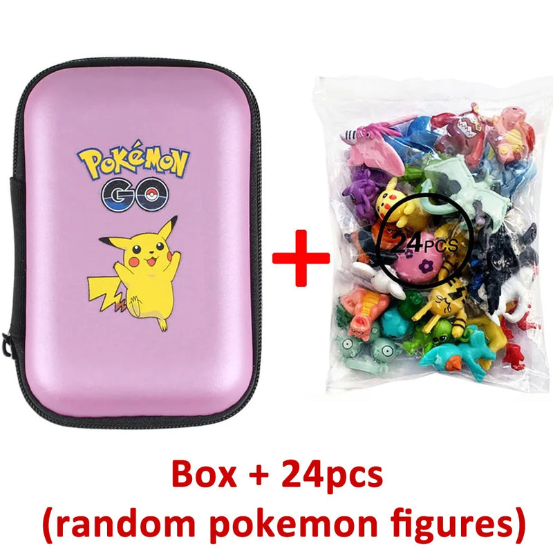 24 Pçs / set Pokemon Figura de Ação 2-3 CM Não Repetindo Mini Figuras Modelo de Brinquedo Pikachu Anime Crianças Coletar Bonecas Presentes de Aniversário