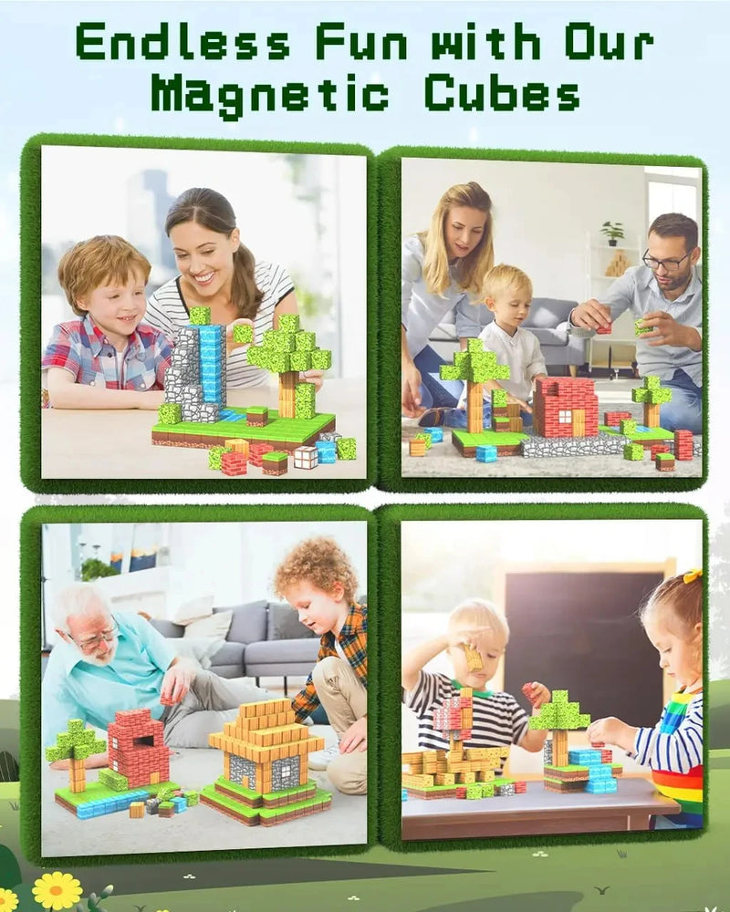 100pcs Blocos Magnéticos Conjunto de Ímã de Construção de Brinquedo Para Meninos Meninas Haste Montessori Cubos Sensoriais Para Crianças Presente