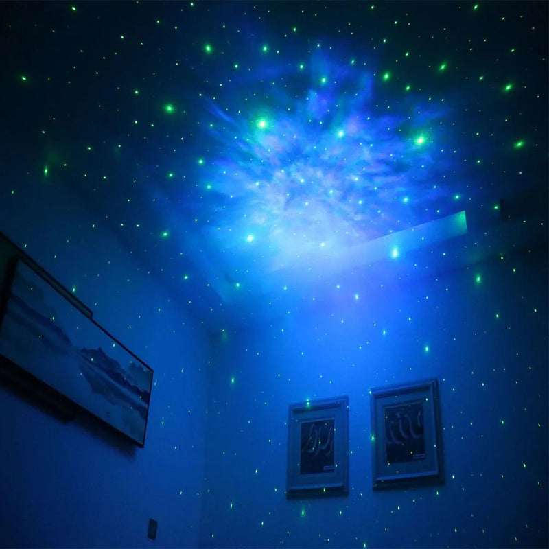 Nova Luminária Projetora de Luz Espacial - Estrelas e Galáxia, LED, Luz Noturna, Iluminação Ambiente para Quarto, Decoração, Festa, Presente