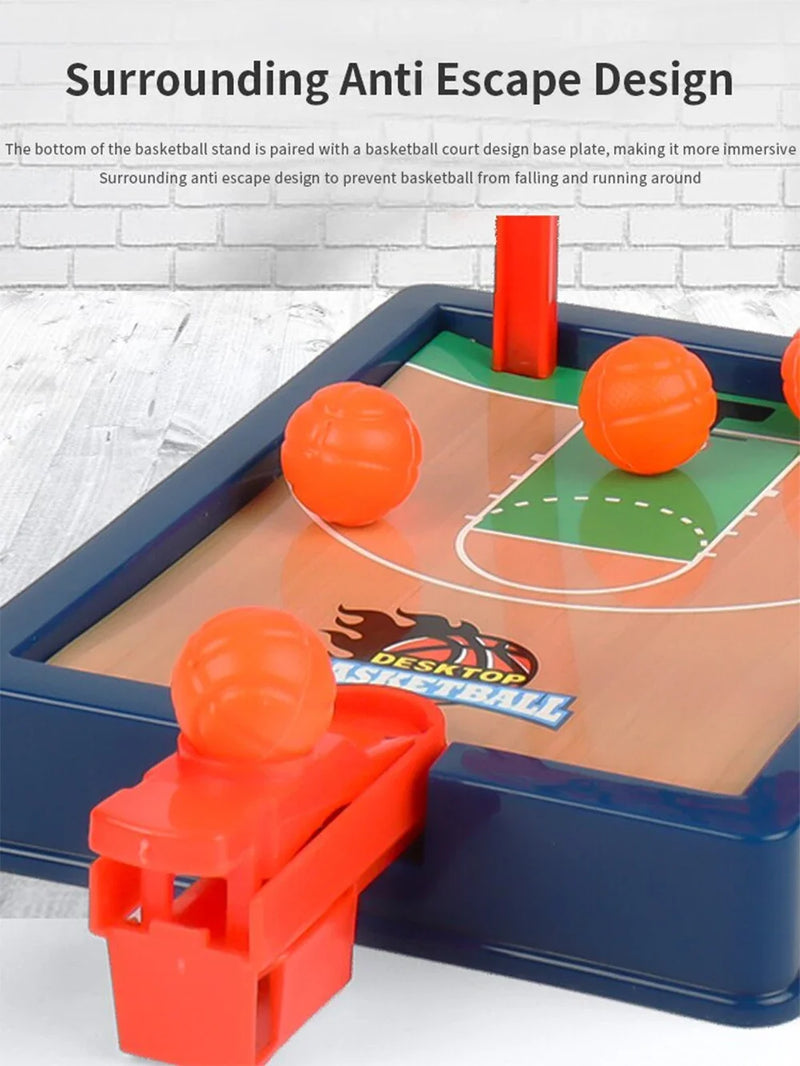 Mini máquina de basquete de mesa portátil de viagem ou conjunto de jogos de escritório, adequado para uso interno ou externo. Brinquedos divertidos Presentes de Natal